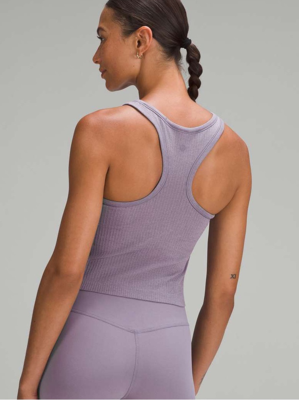 lululemon athletica Ribbed High-Neck Crop Sports Tank